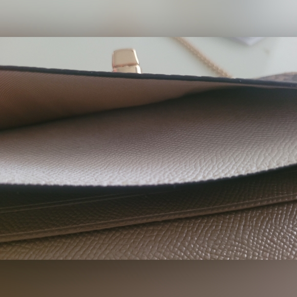 COACH Slim Envelope Wallet on Chain Plus Medium Size Straw Hat! - Picture 9 of 11